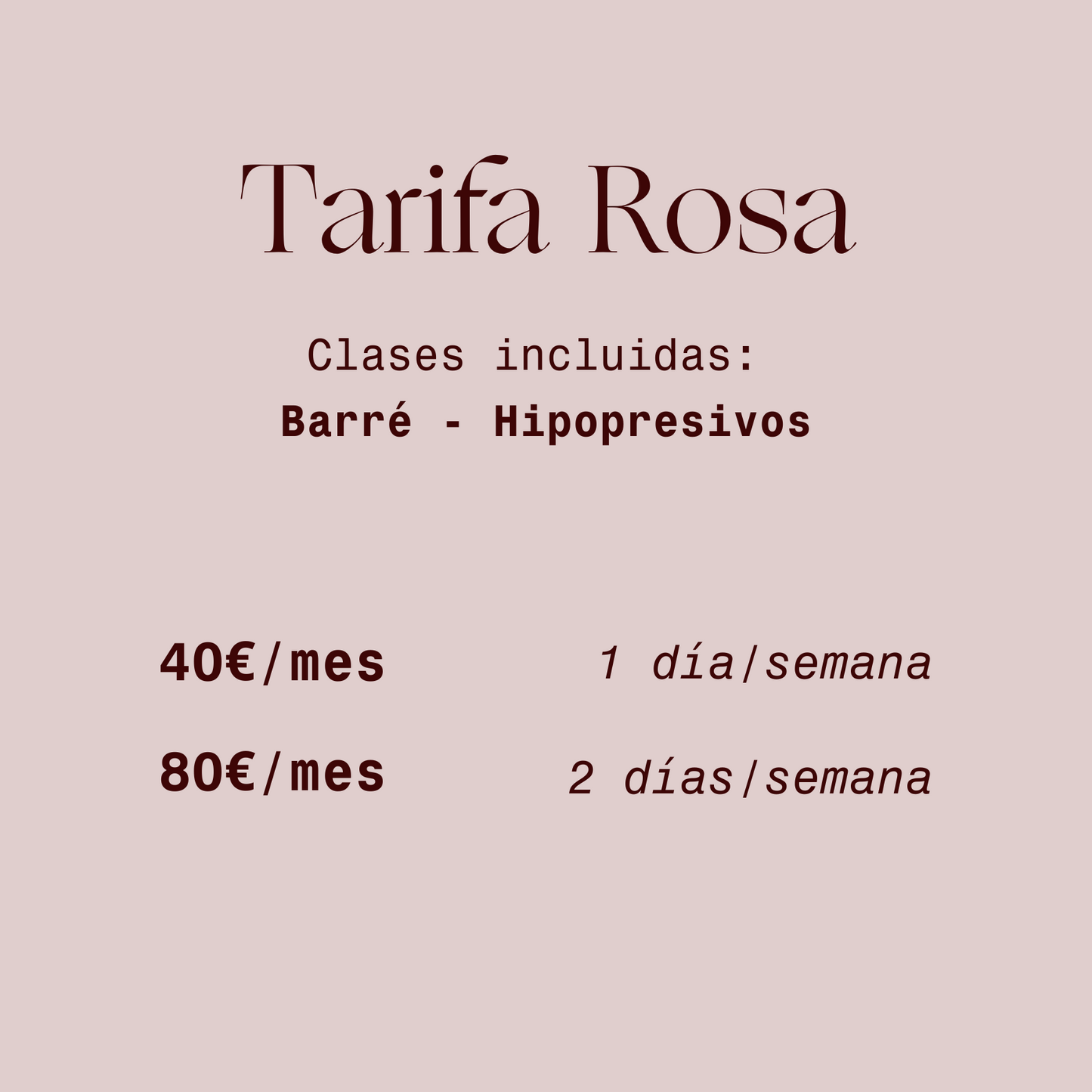 Tarifa Rosa